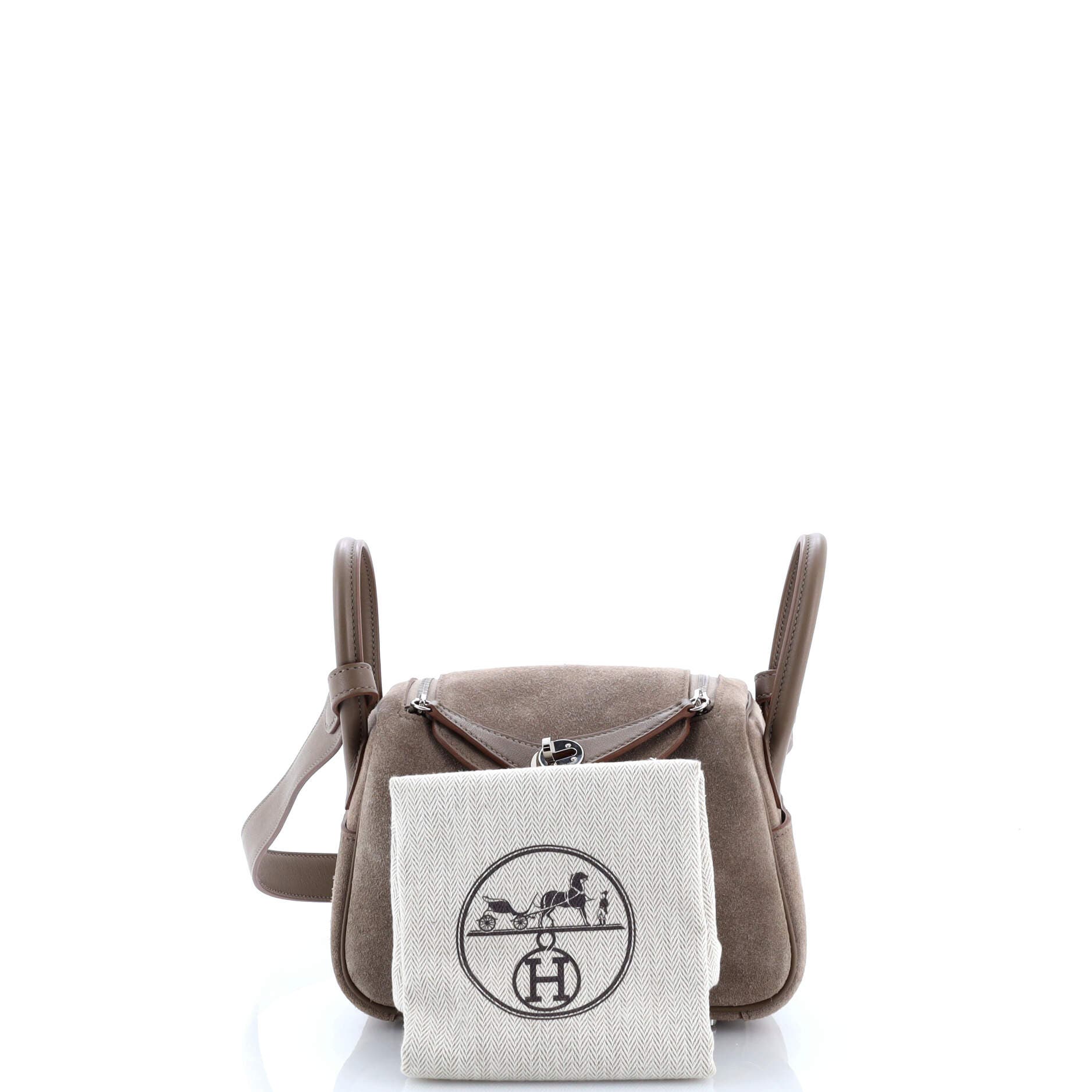 Pre-Owned Hermes Lindy Bag Grizzly and Swift Mini, Alternate, color, 