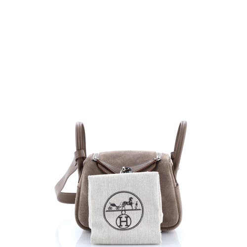 Pre-owned Hermes Hermes Lindy Bag Grizzly And Swift Mini
