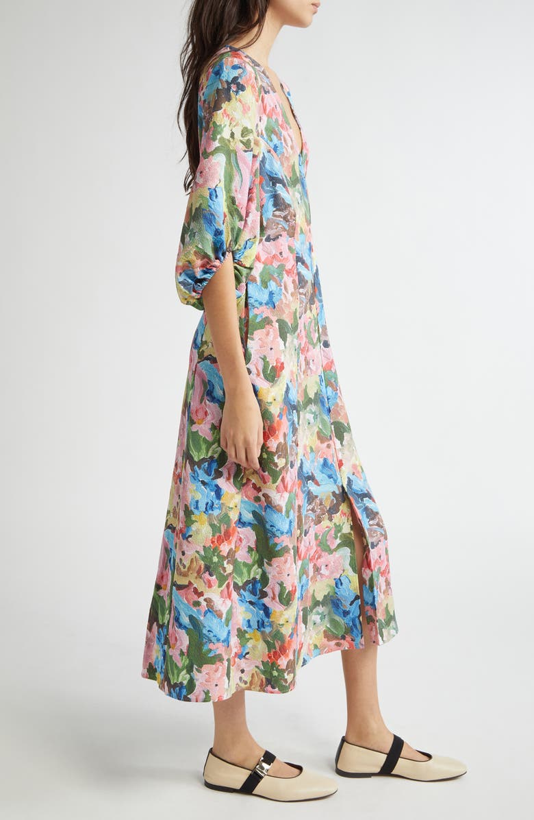 Stine Goya Floral Midi Dress, Alternate, color,