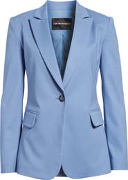 Emporio Armani Cotton Couture One-Button Blazer