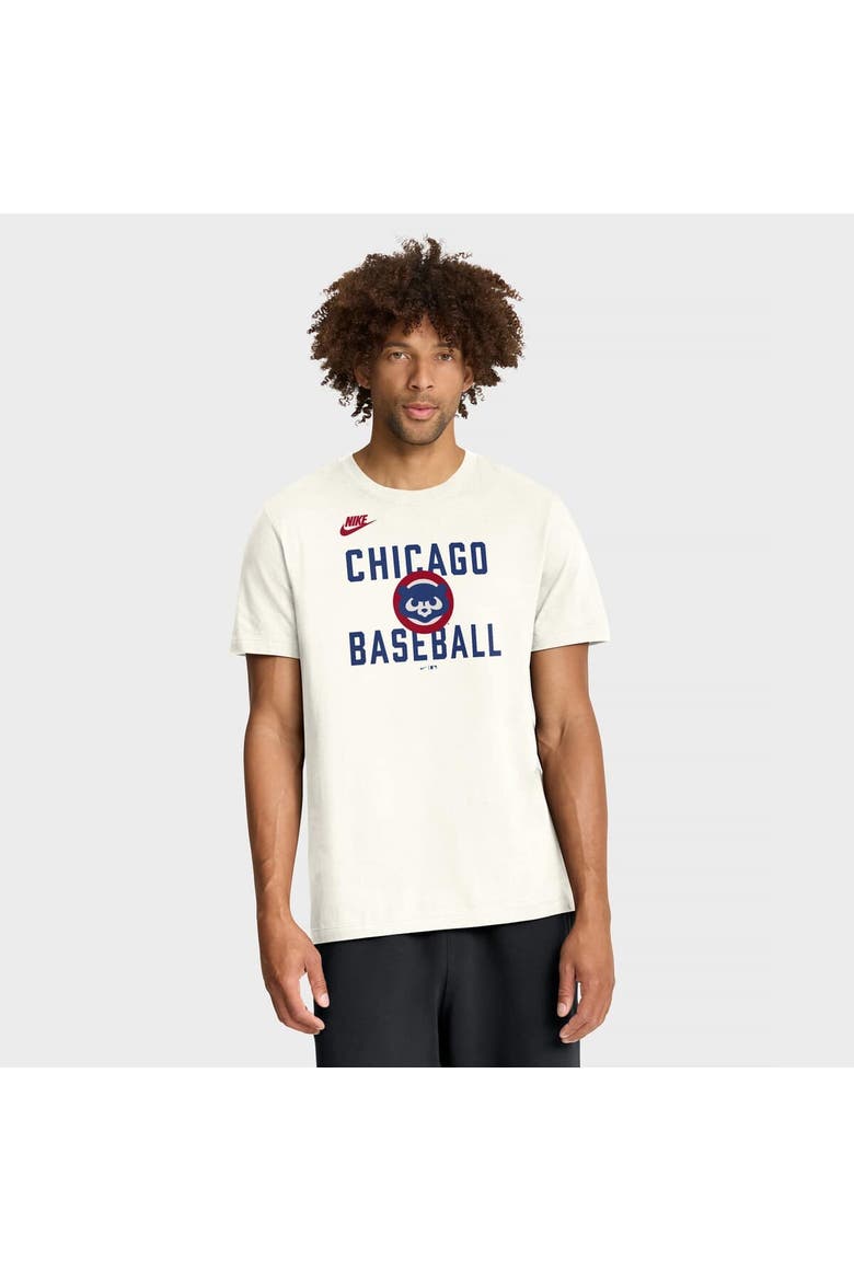 Men's Nike Cream Chicago Cubs Cooperstown Collection ‘70s Inspired T-Shirt, Main, color, Cream
