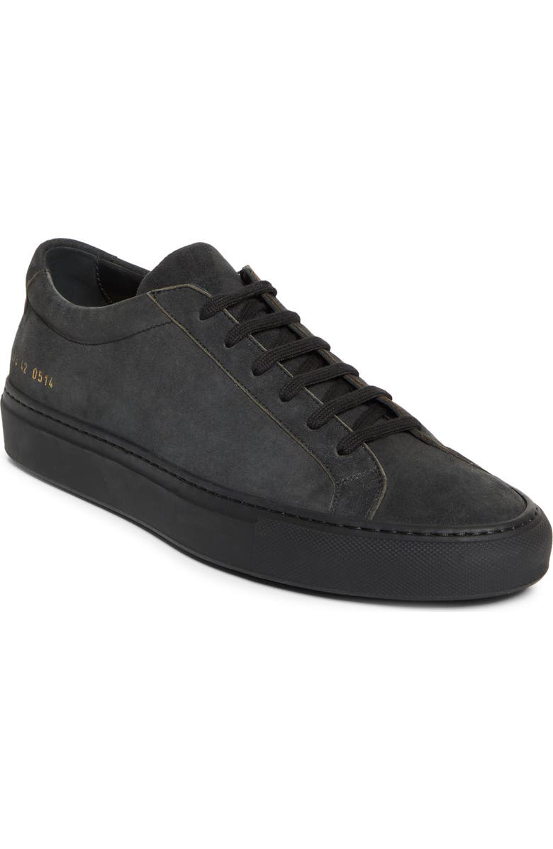 Common Projects Achilles Premium Sneaker, Main, color, Off Black