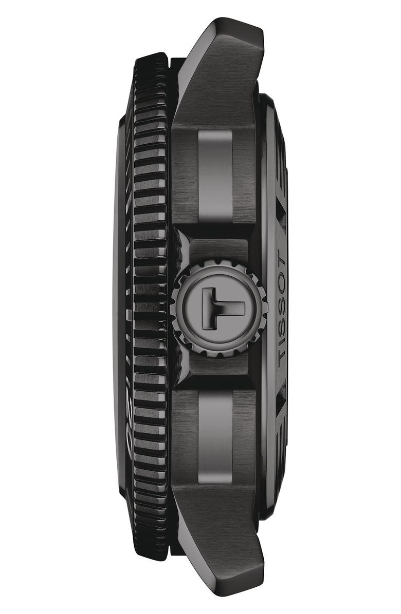 Tissot Seastar 2000 Professional Powermatic 80 Rubber Strap Watch, 46mm, Alternate, color, Blue