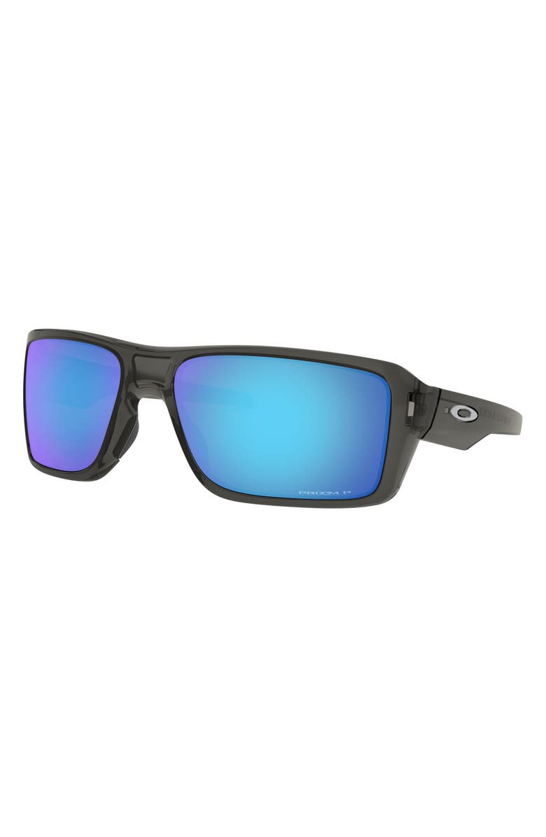Oakley Double Edge 66mm Prizm<sup>™</sup> Polarized Oversize Wrap Sunglasses, Alternate, color, 