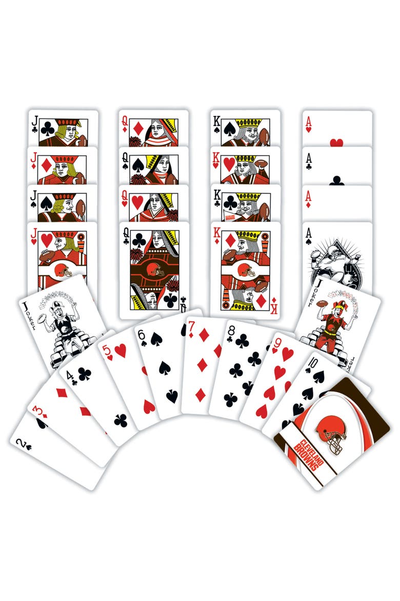 Cleveland Browns Playing Cards, Alternate, color, Multicolor