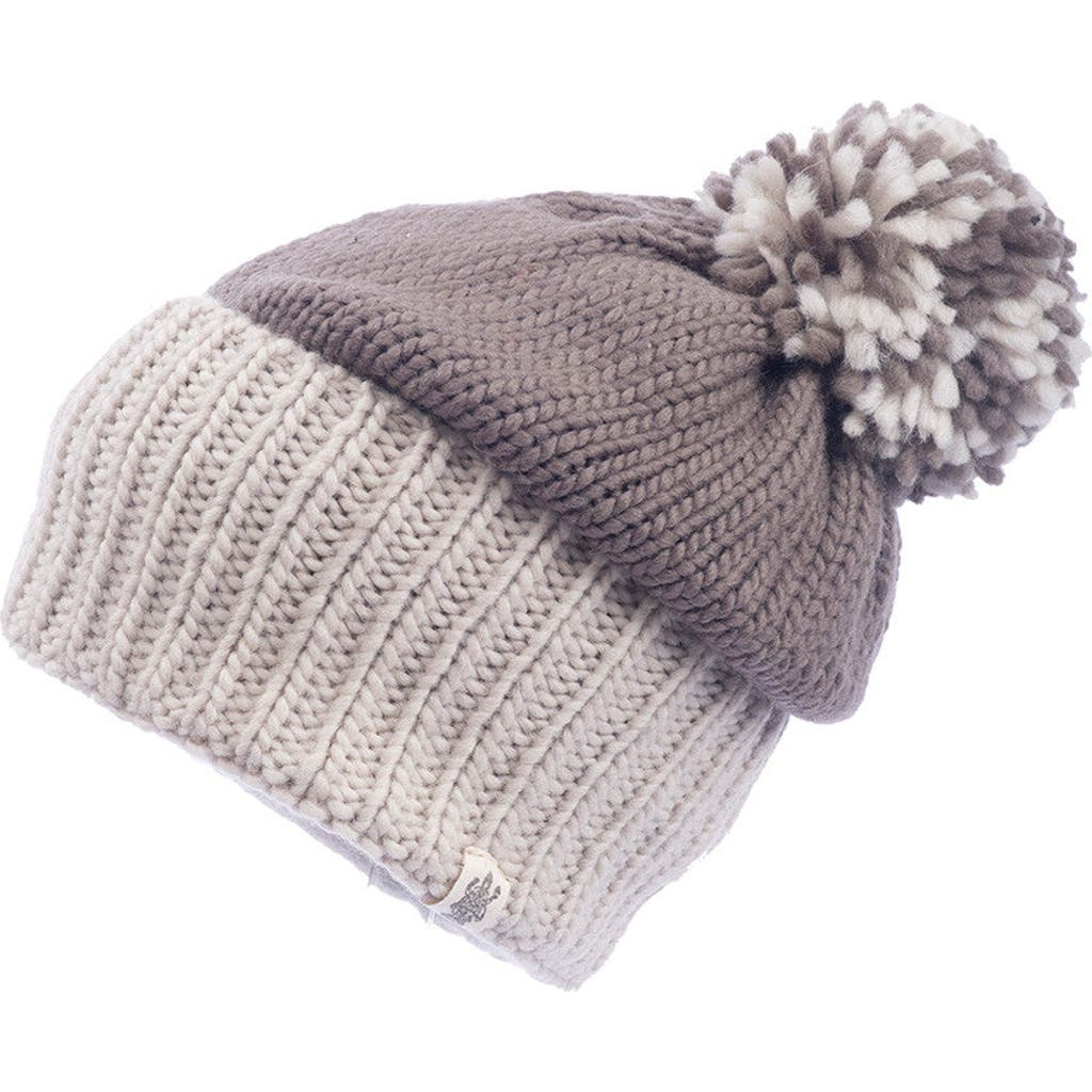Nirvana Designs Masha Pom Slouch In Brown