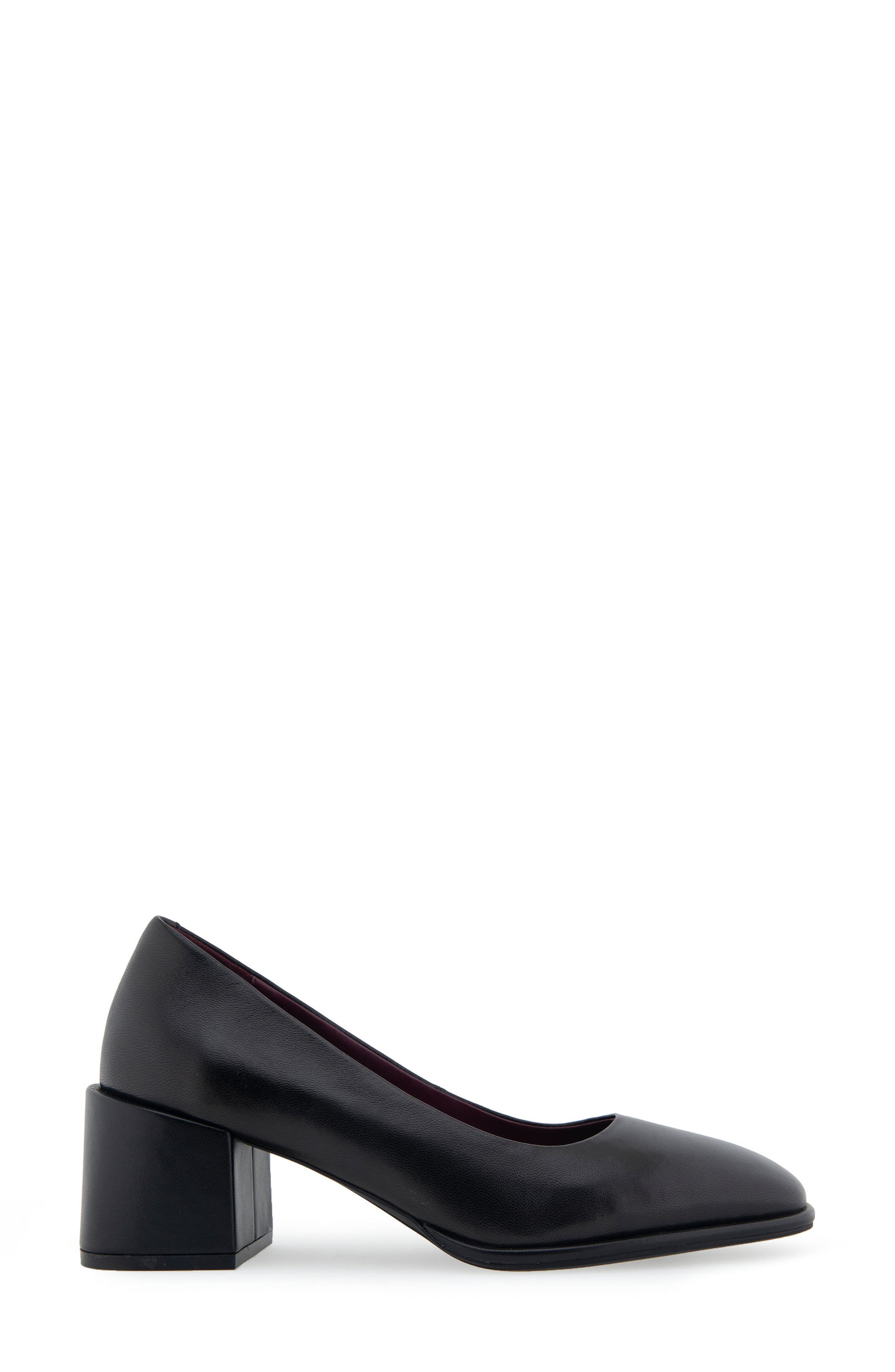Aerosoles Alae Block Heel Pump, Alternate, color, Black Leather