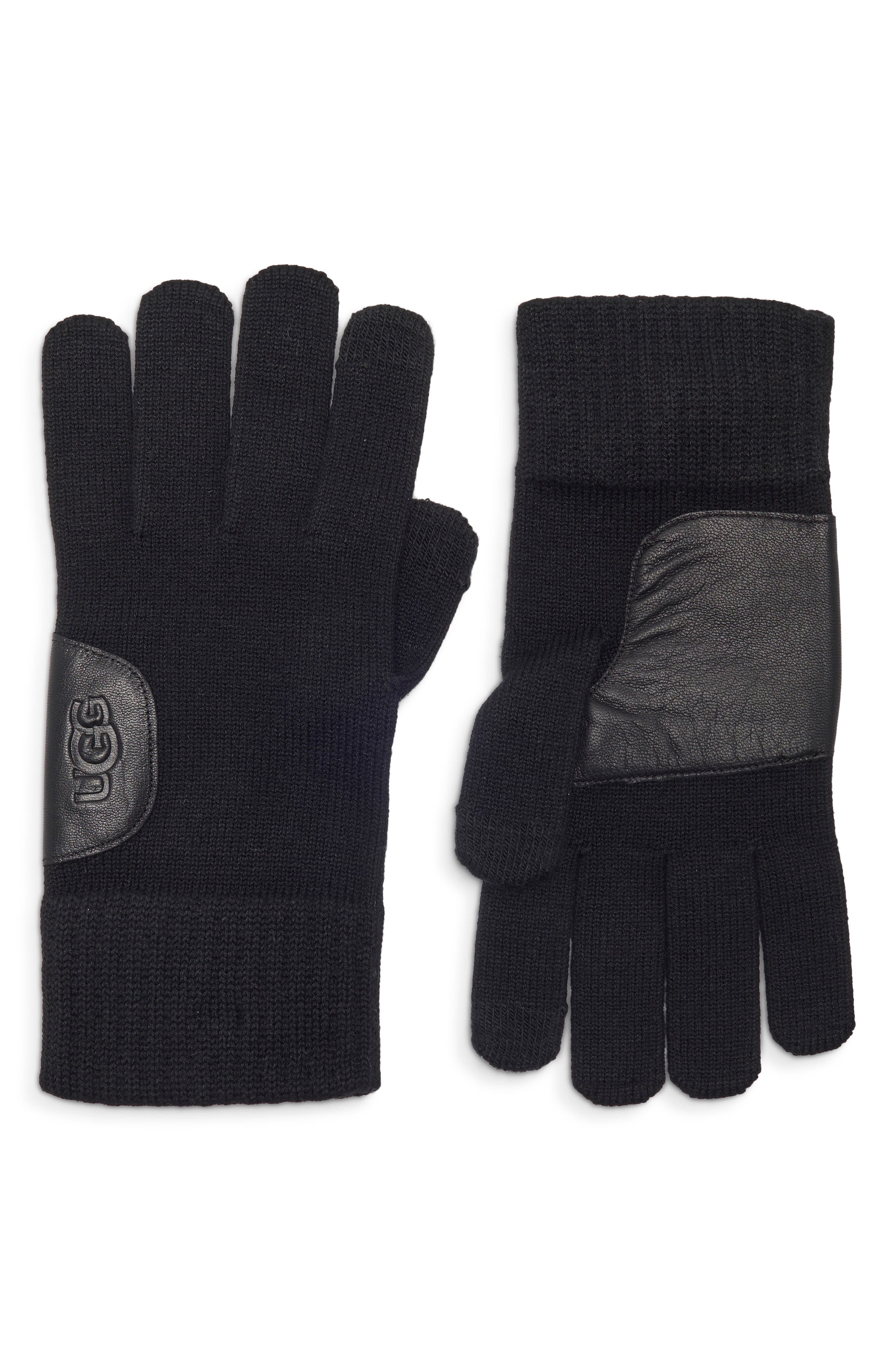 Leather Trim Tech Gloves