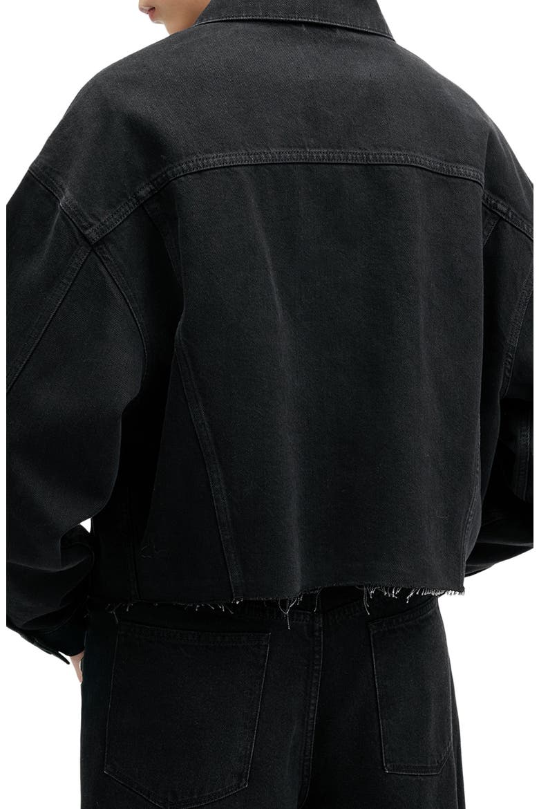 Piper Studded Denim Shacket, Alternate, color, BLACK