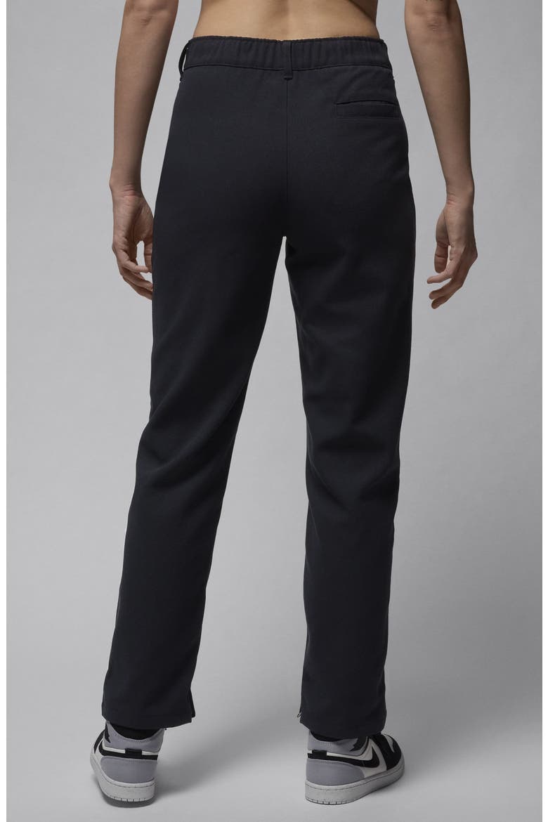 Twill Straight Leg Pants, Alternate, color, BLACK