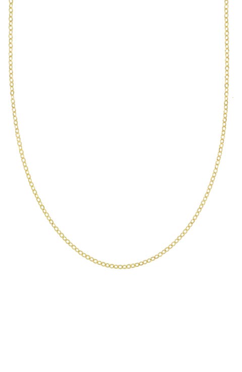 14K Gold Rolo Chain Necklace