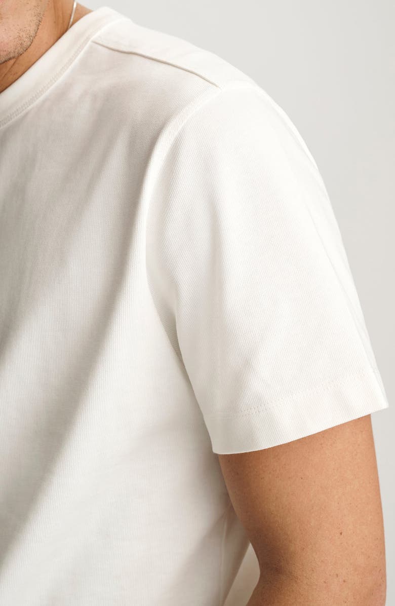 Mavi Jeans Antique White Cotton Crewneck T-Shirt, Alternate, color,