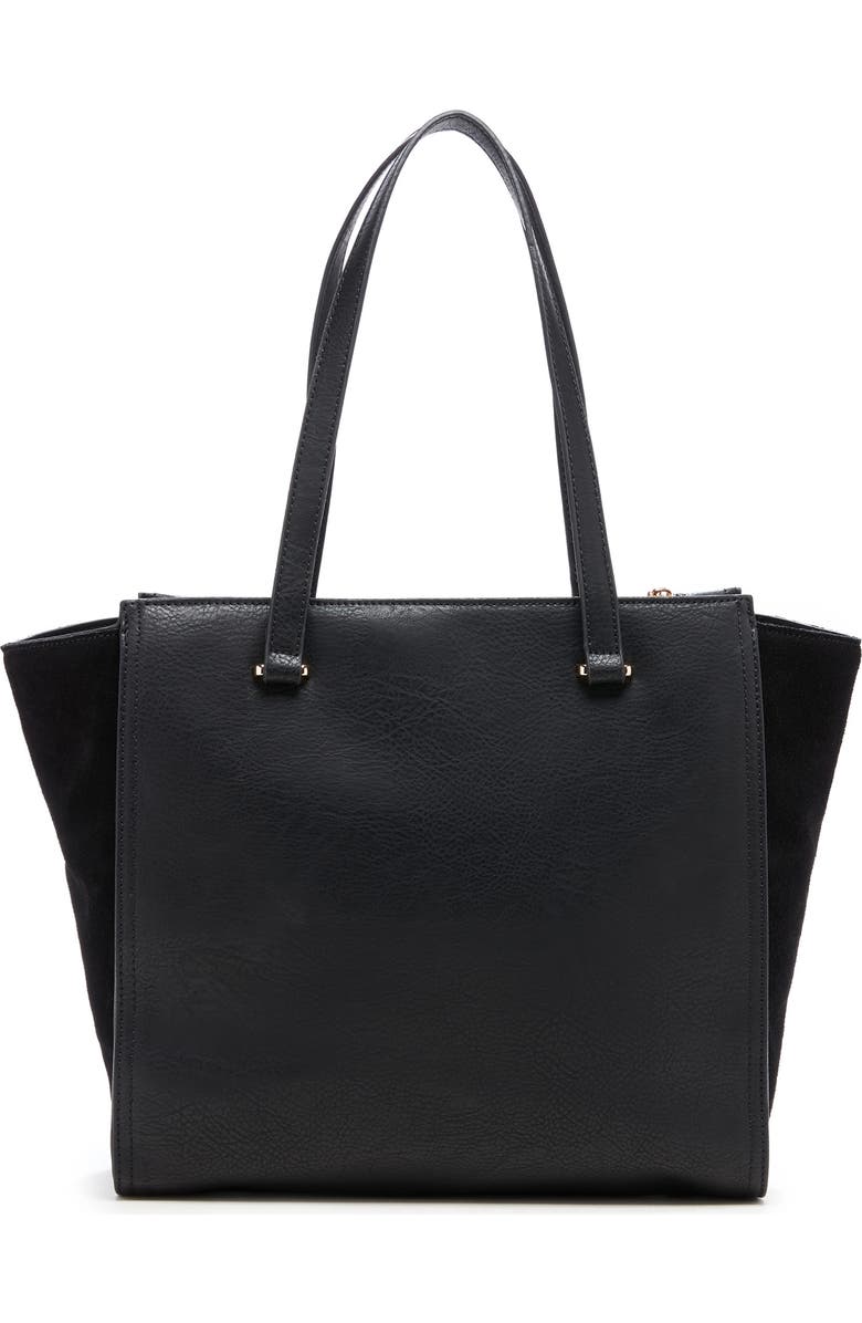 Sole Society Chele 2 Faux Leather & Genuine Suede Tote, Main, color,