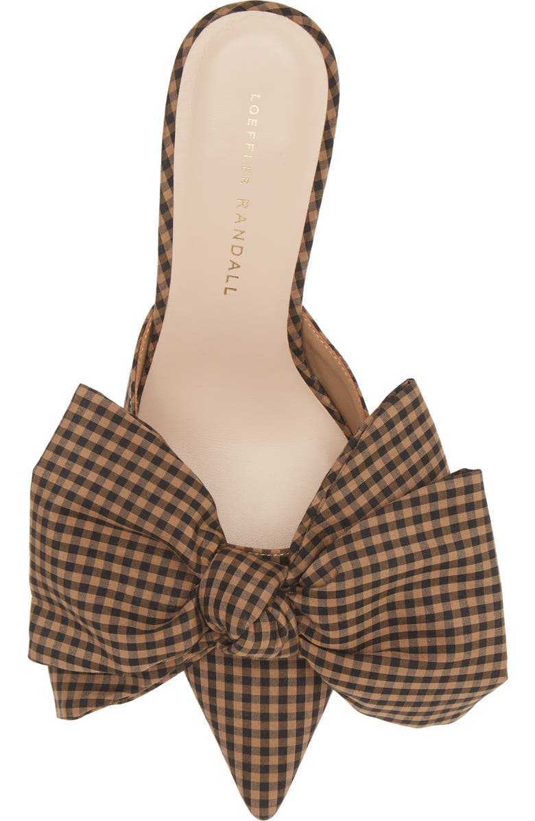 Loeffler Randall Margot Pointed Toe Mule, Alternate, color, Brown/ Black Check