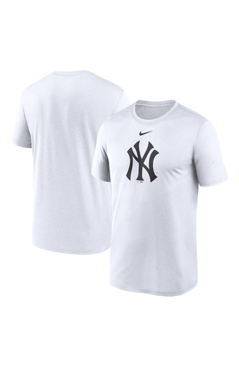 Nike Men's Nike White New York Yankees Legend Fuse Large Logo Performance T-Shirt, Alternate, color, White