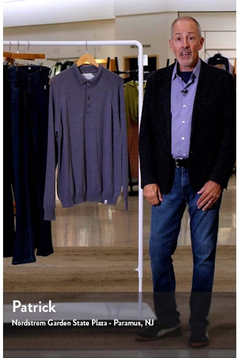 Beauford Long Sleeve Wool Polo Sweater video