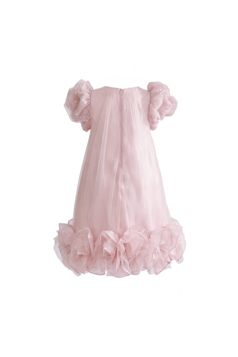 Thalina Ruffle Dress, Alternate, color, Pink