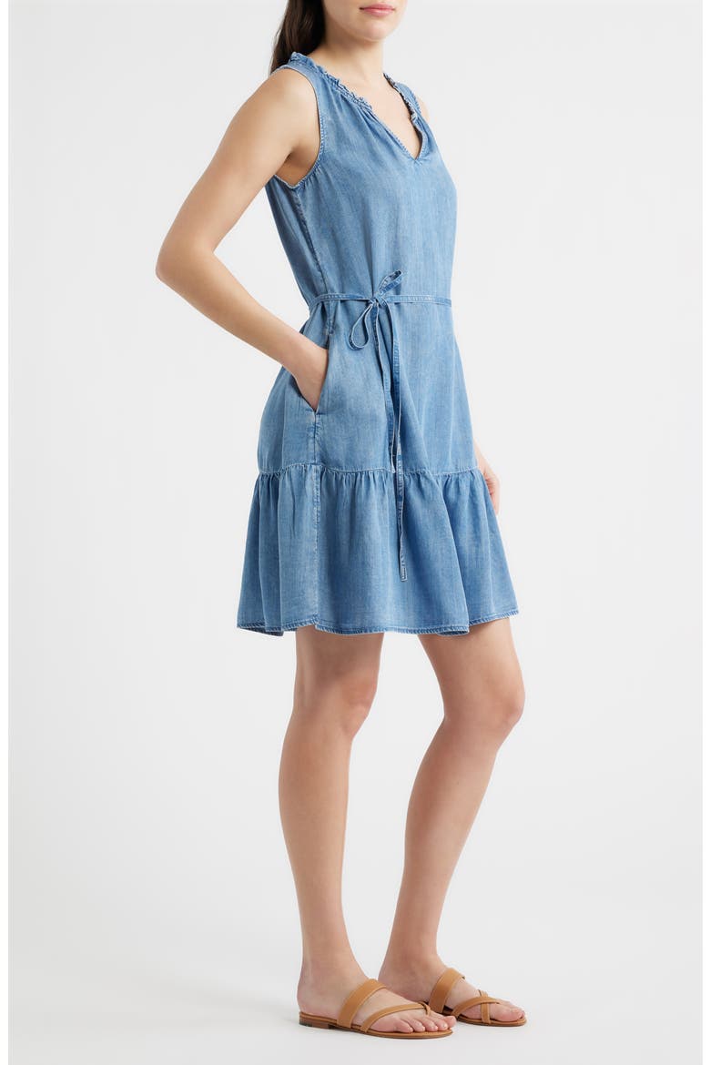 Zendaya Sleeveless Dress, Alternate, color, MEDIUM WASH