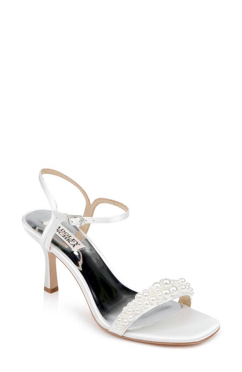 Caitlyn Metallic Satin Sandal (Women)