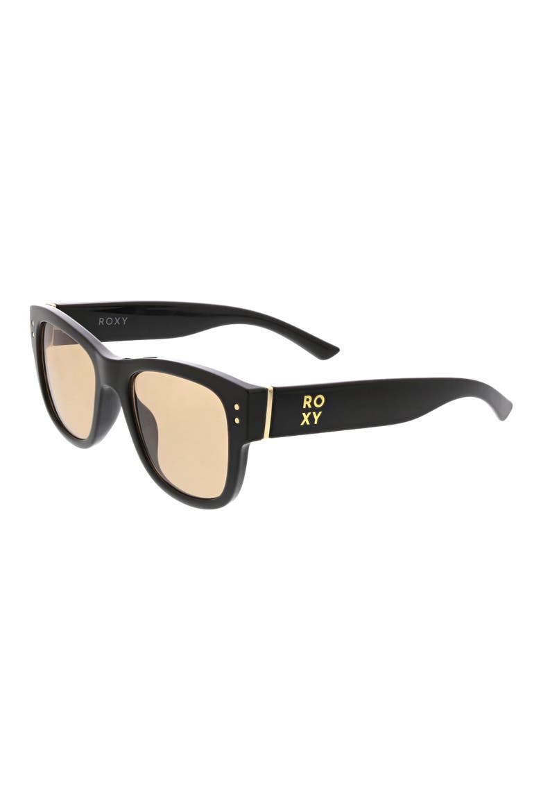 Midsize 52mm Square Sunglasses, Alternate, color, BLACK / OLIVE