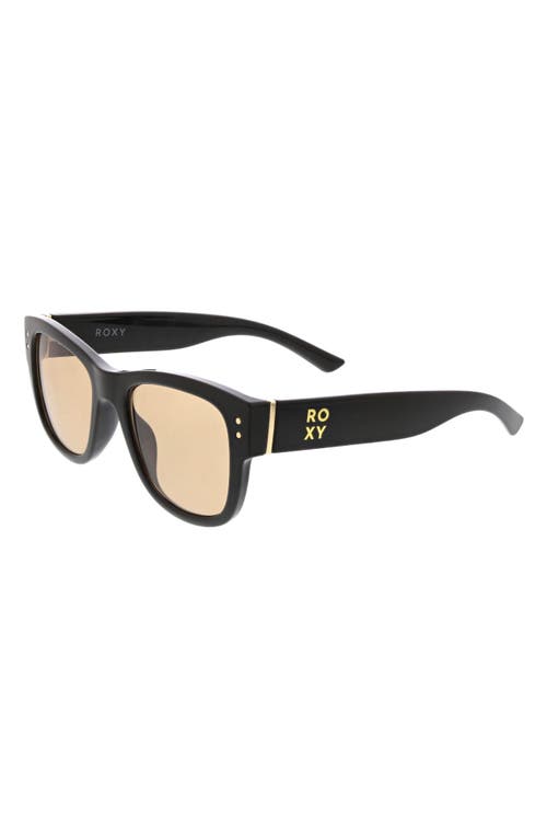 Roxy Midsize 52mm Square Sunglasses In Black/olive