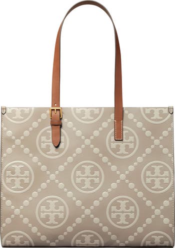 On sale TORY BURCH Cream Leather Tote Shoulder Bag