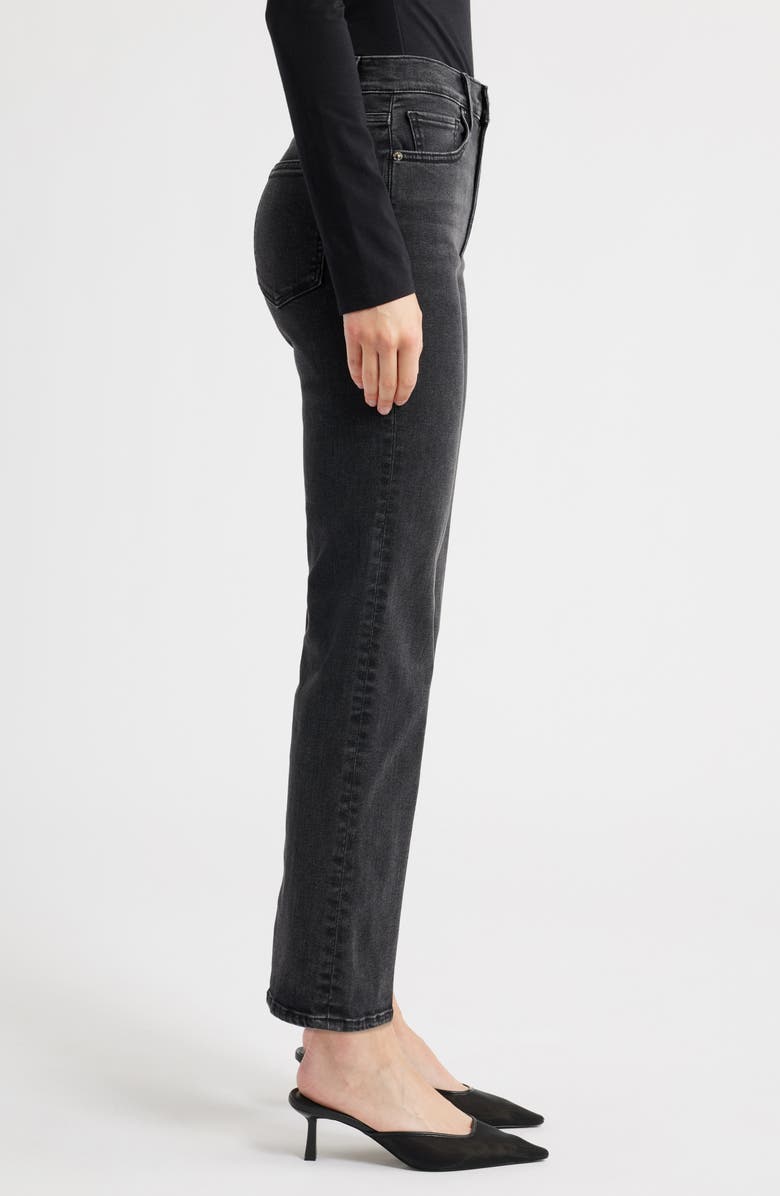 FRAME Le Sleek High Waist Ankle Straight Leg Jeans, Alternate, color, Jitter