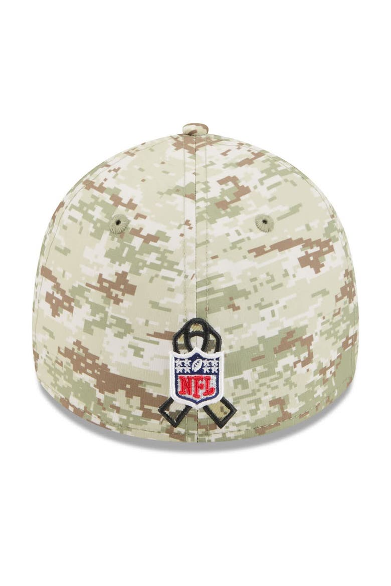 Men's New Era  Camo New Orleans Saints 2025 Salute to Service 39THIRTY Flex Hat, Alternate, color, Camo