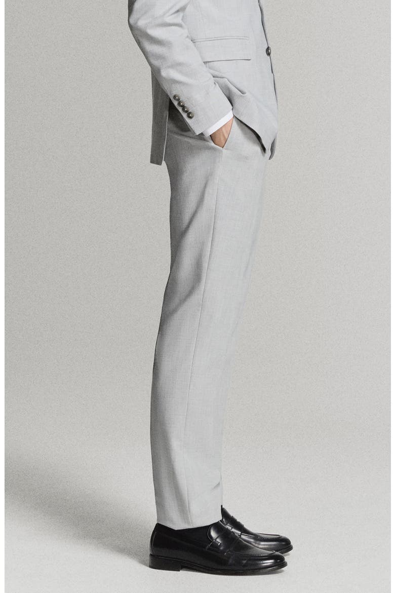 mens super slim fit dress pants Stretch fabric super slim-fit suit trousers