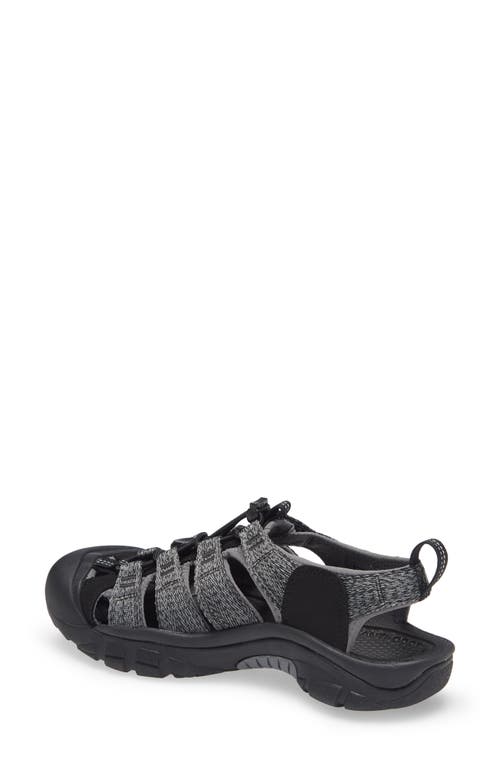 Keen 'newport H2' Sandal In Black/steel Grey
