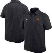 Nike Men's Nike Black Oklahoma State Cowboys Woven Polo