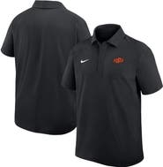 Nike Men's Nike Black Oklahoma State Cowboys Woven Polo