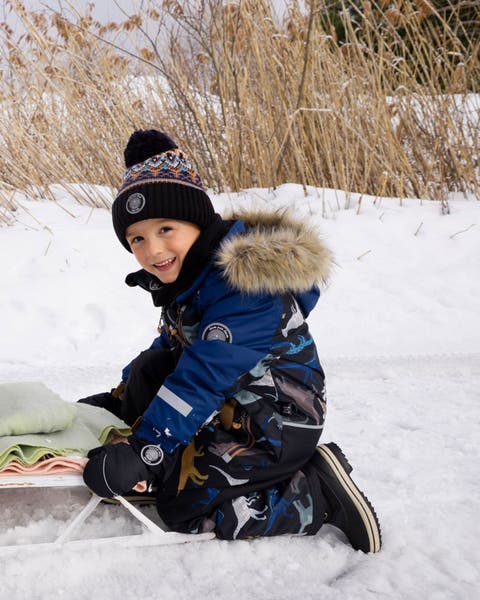 Lined Knit Winter Hat with Pompom (Toddler, Little Kid & Big Kid)