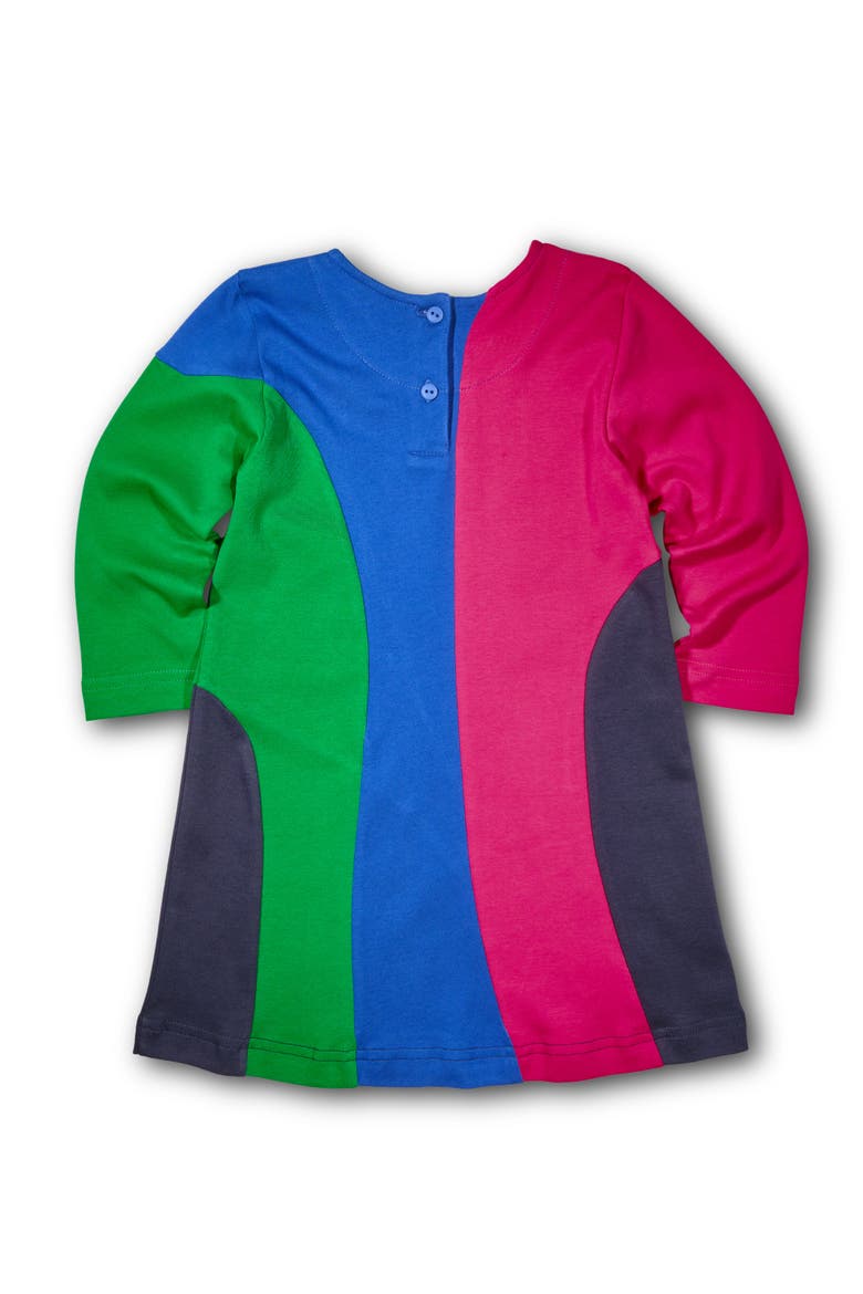 Knit Dress With Paintbrush, Alternate, color, Navy Multicolor