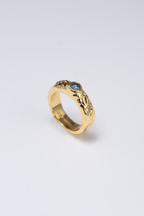 Sylvie Cubic Zirconia Molten Stackable Ring