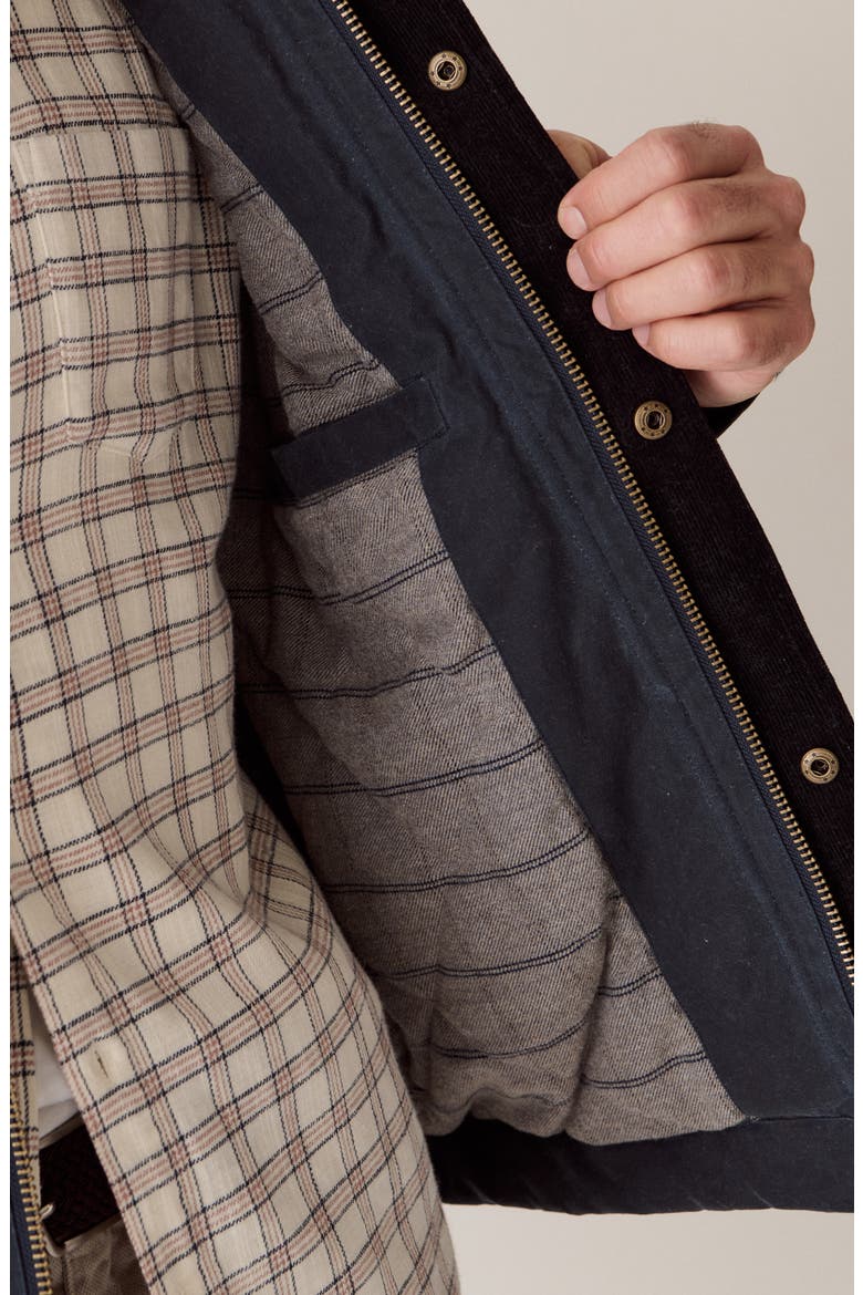 Wax Canvas Barn Jacket, Alternate, color, DARK BLUE