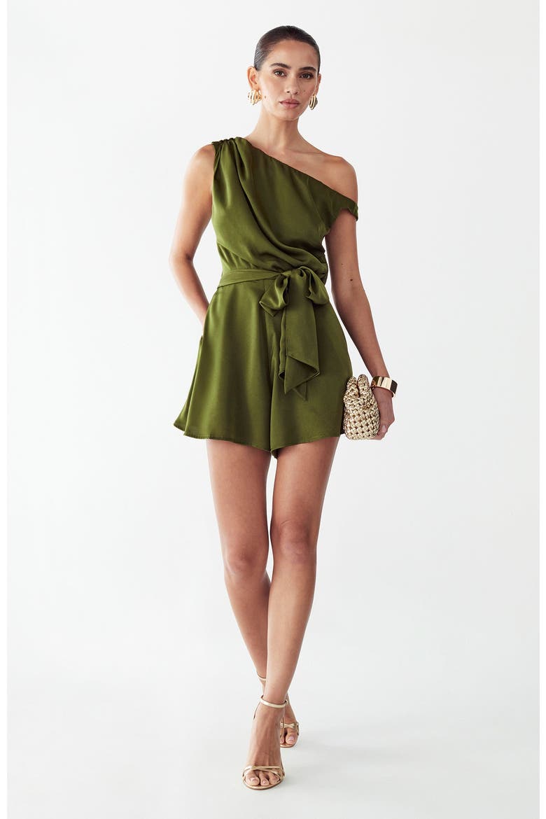 Sky Romper, Alternate, color, Olive