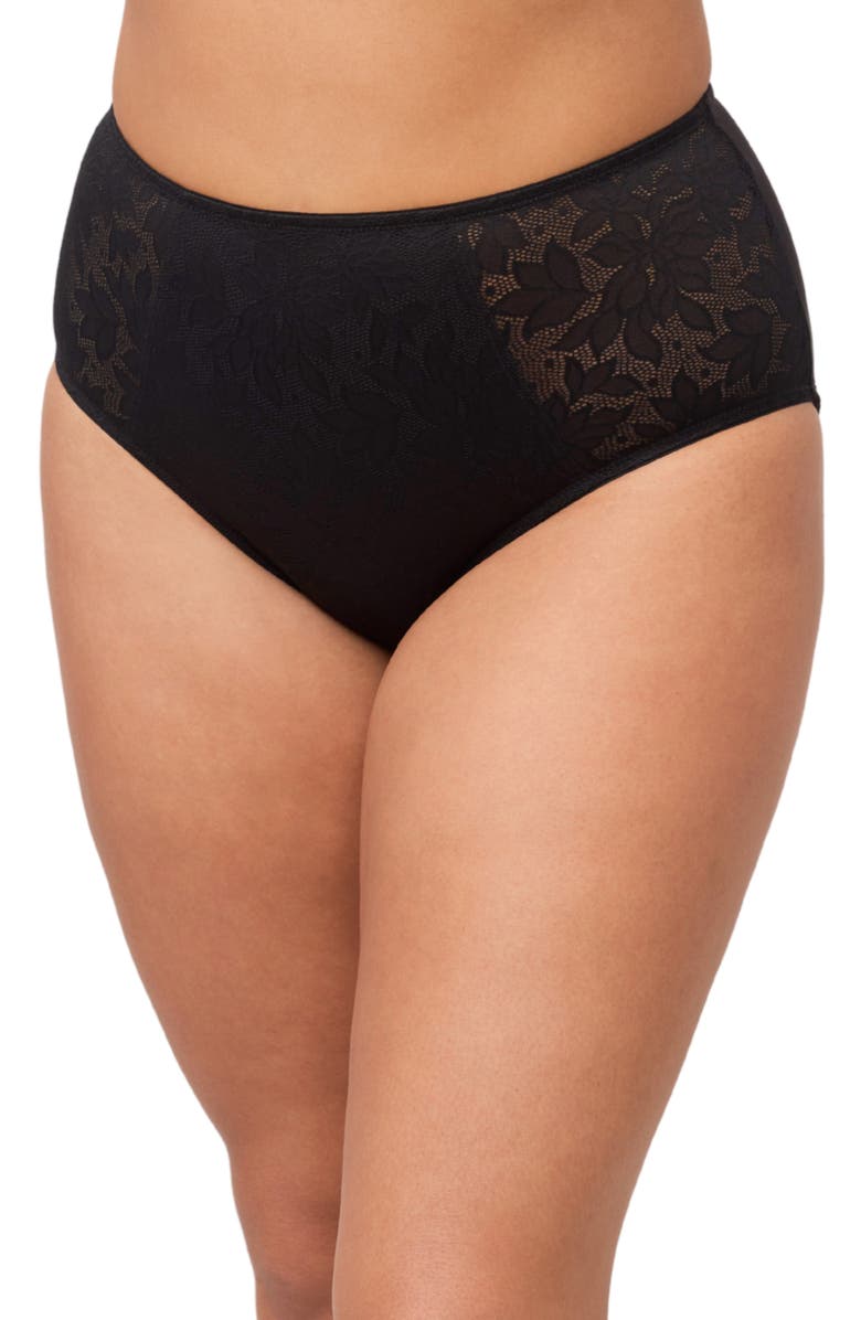 Montelle Intimates Contoure Smoothing Briefs, Main, color, Black