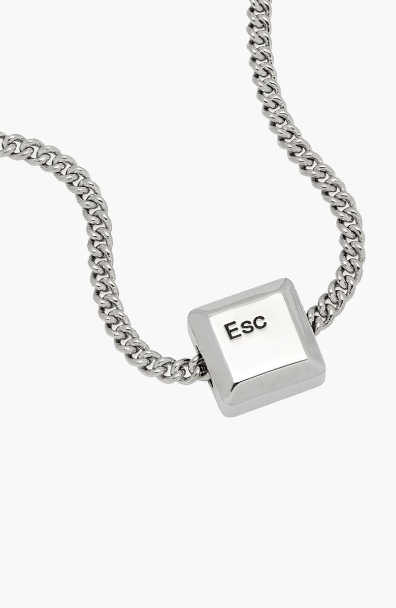YOJ Esc Necklace In Silver, Alternate, color, Silver