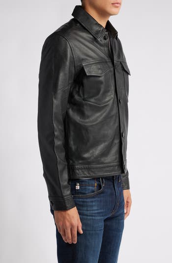 DL1961 Vaughn Leather Trucker Jacket | Nordstrom