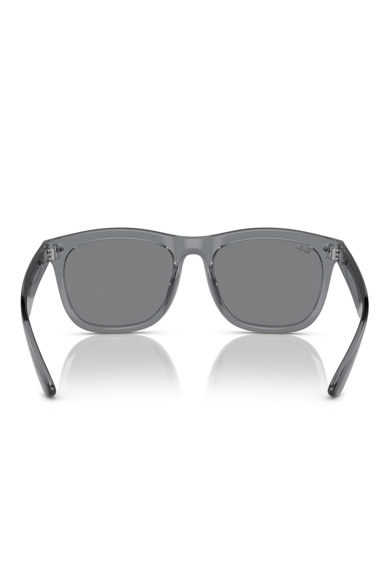 56mm Square Sunglasses, Alternate, color, TRANSPARENT GREY / DARK GREY