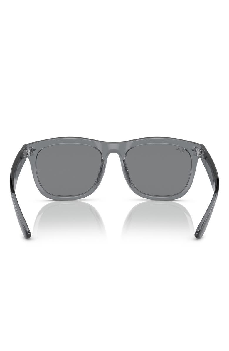 Ray-Ban 56mm Square Sunglasses, Alternate, color, Transparent Grey / Dark Grey