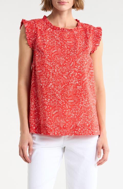 Smocked Ruffle Tank