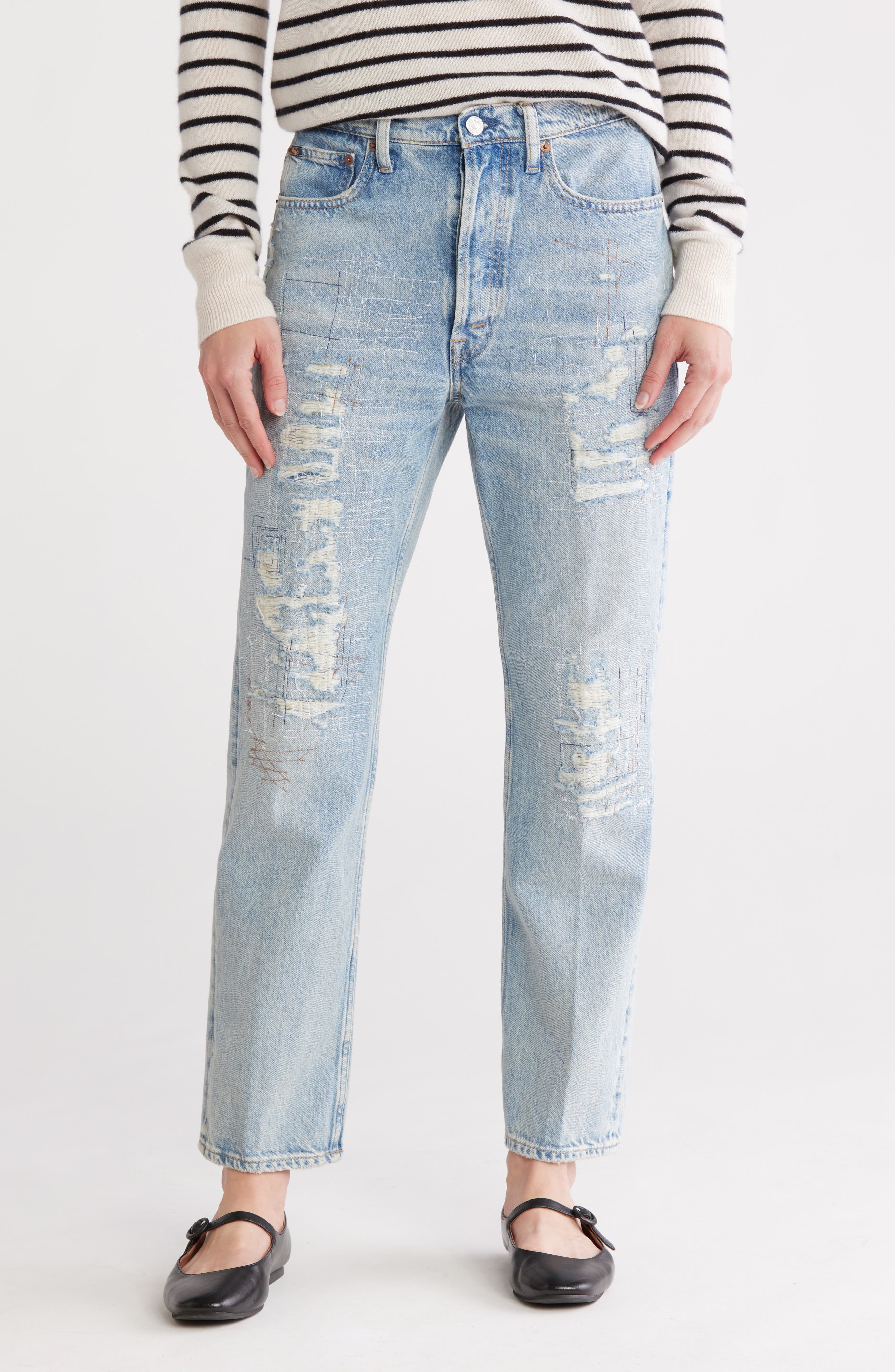 Polo Ralph Lauren Rigid Distressed Nonstretch Jeans