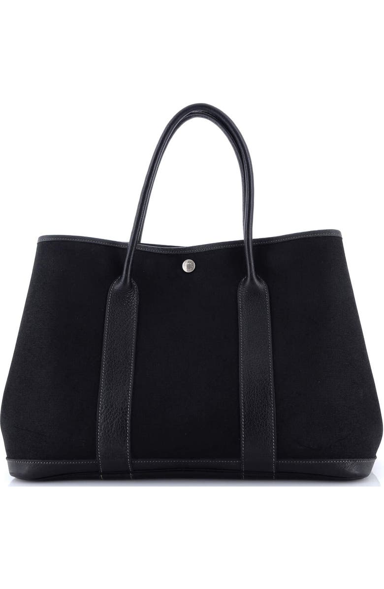 Pre-Owned Hermes Garden Party Tote Toile and Leather 36, Alternate, color,