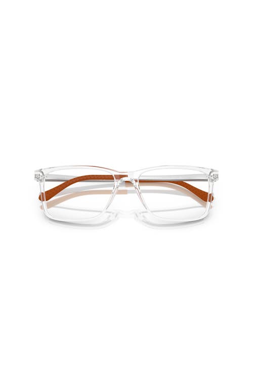 Ralph Lauren 54mm Rectangle Optical Glasses In White
