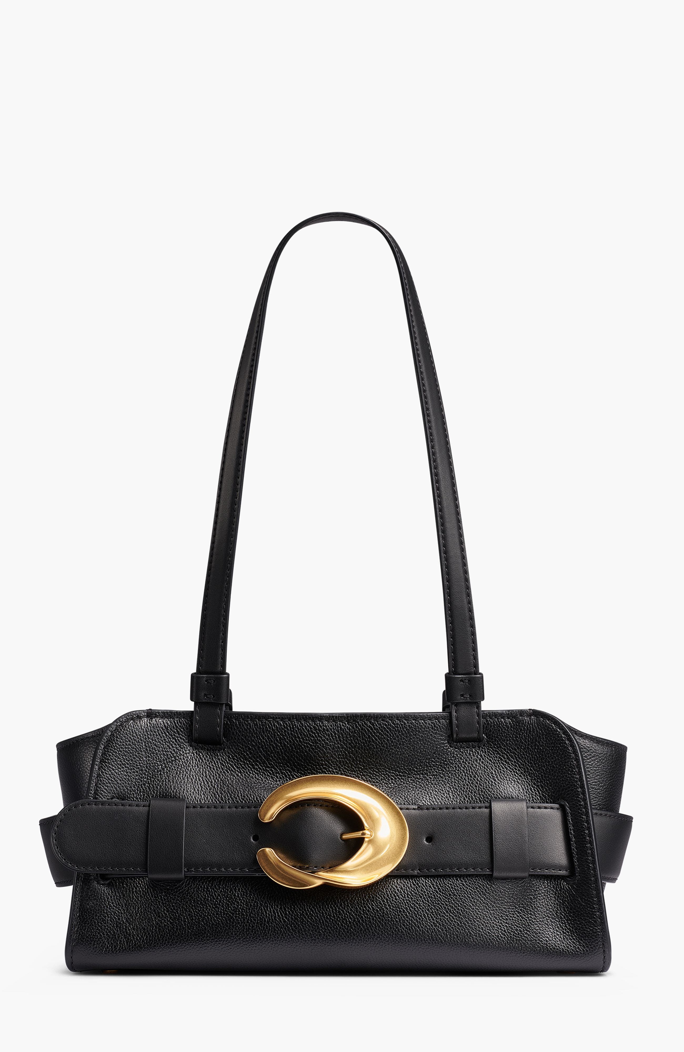 Keaton East-West Tote, Main, color, Black/Gold