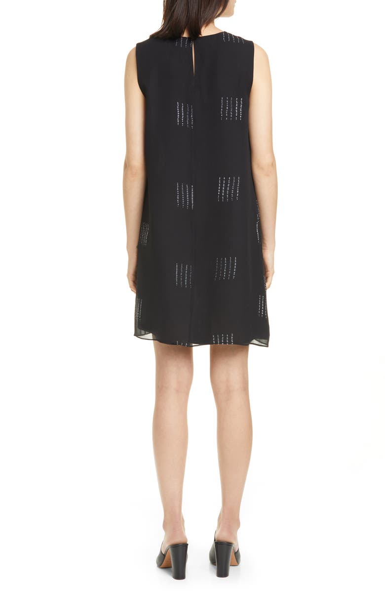 Eileen Fisher Hand Dyed Silk Shift Dress, Alternate, color, 