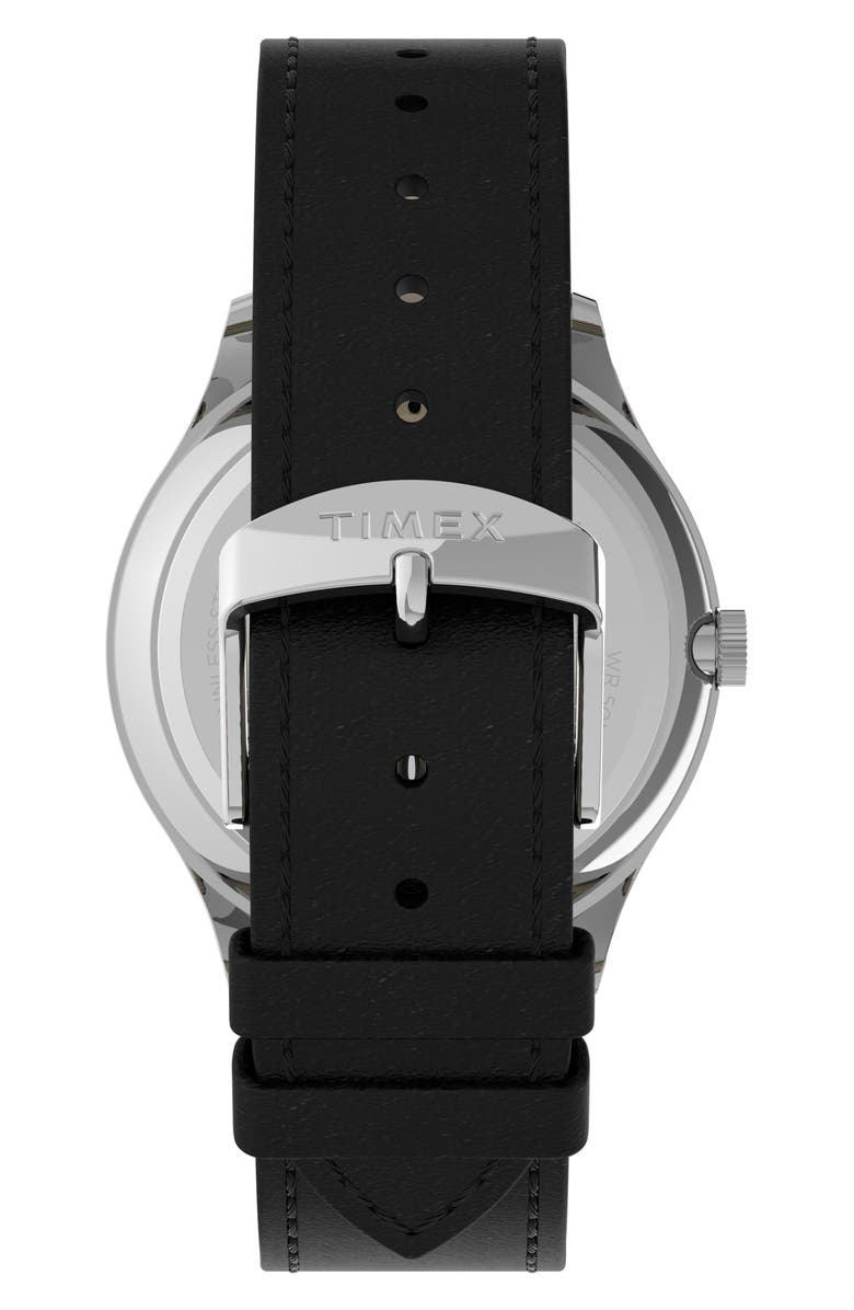 Timex<sup>®</sup> Easy Reader<sup>®</sup> Leather Strap Watch, 40mm, Alternate, color, 