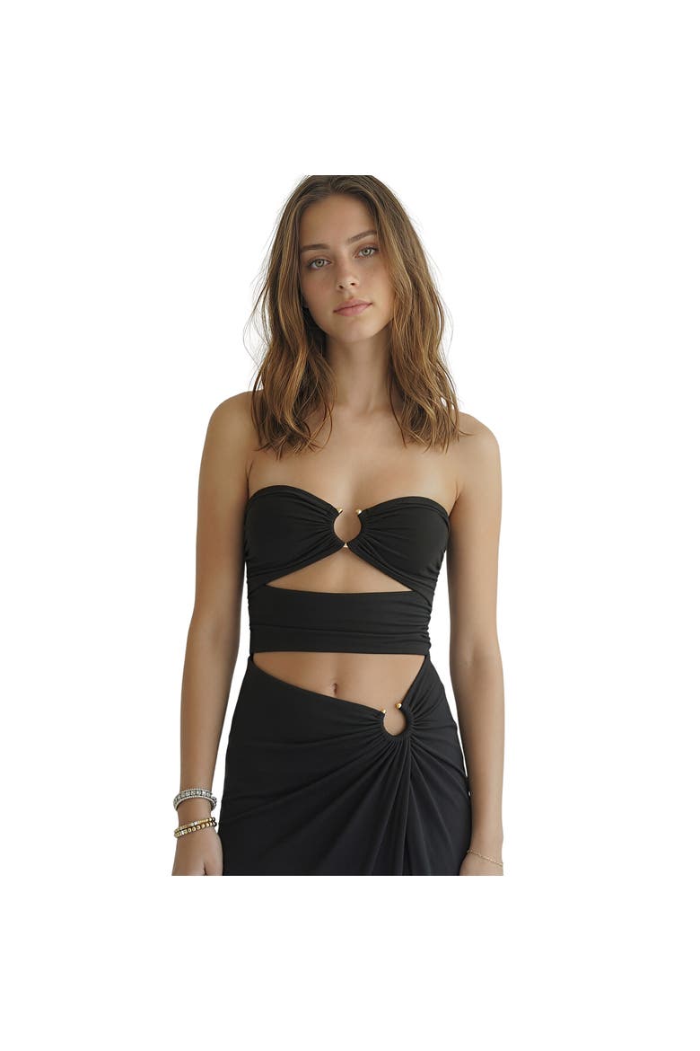 Eloise Slit Dress, Alternate, color, Black